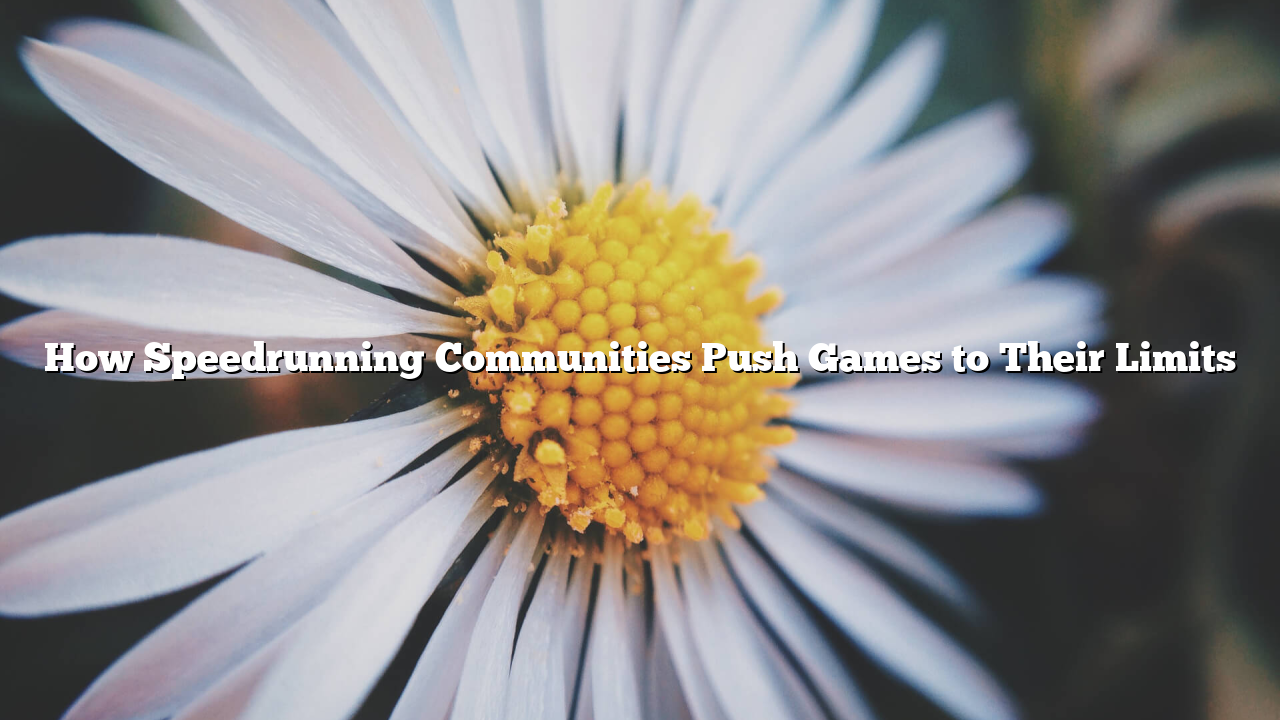 How Speedrunning Communities Push Games to Their Limits